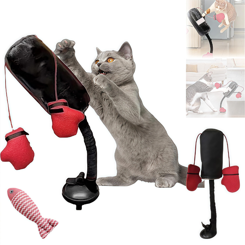 Cat Punching Bag Toy – Interactive Boxing Toy for Cats