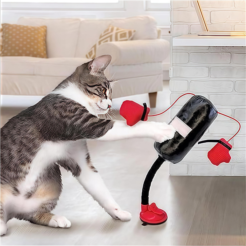 Cat Punching Bag Toy – Interactive Boxing Toy for Cats