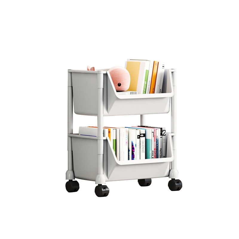 2/3/4 Tier Pipishell Rolling Storage Cart with Lockable Wheels