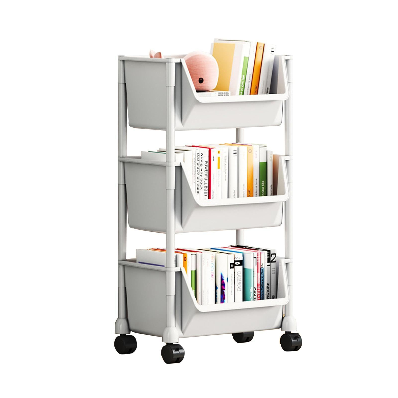 2/3/4 Tier Pipishell Rolling Storage Cart with Lockable Wheels