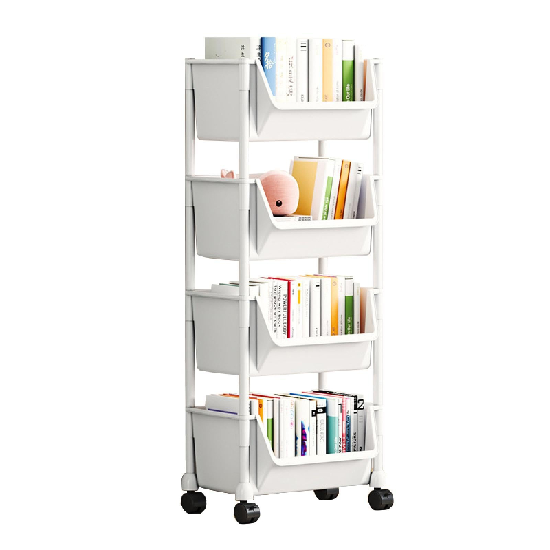 2/3/4 Tier Pipishell Rolling Storage Cart with Lockable Wheels