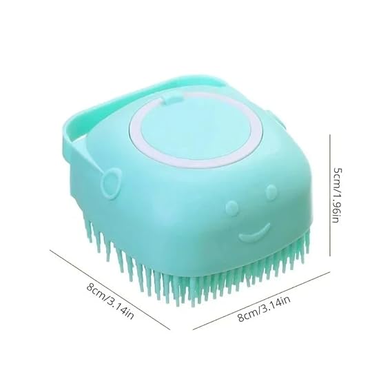Portable Silicone Pet Bath Brush | Shampoo Dispensing Massage Cleaner for Dogs Cats