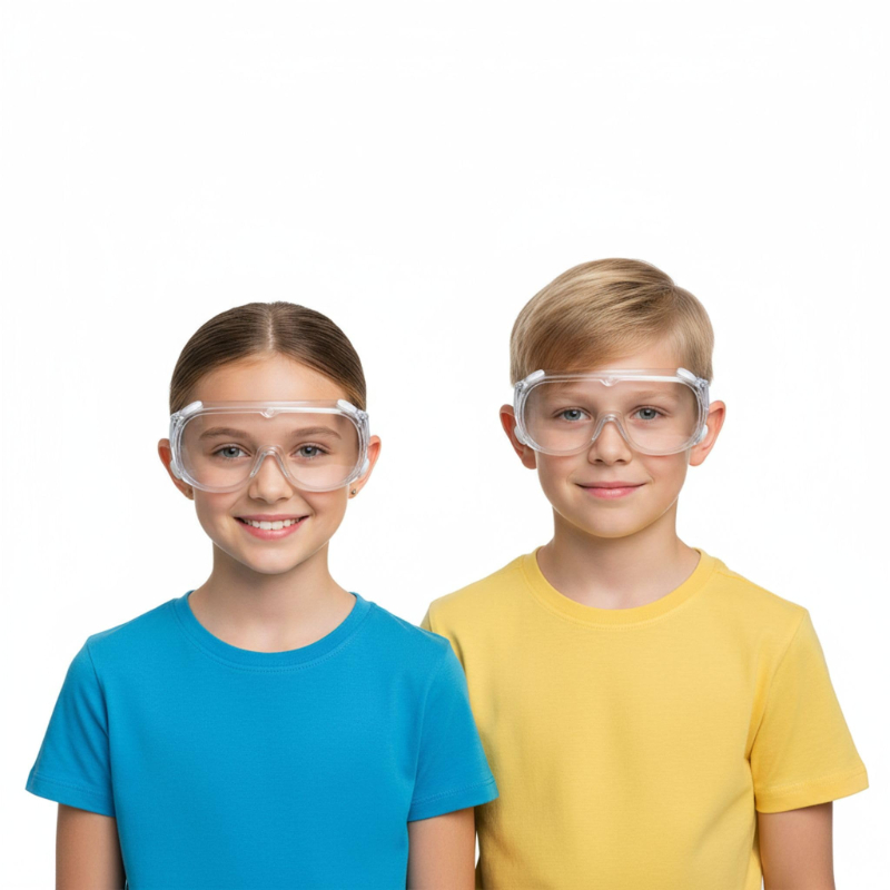 Kids Safety Goggles, Polycarbonate Lenses & PVC Frame, Eye Protection for Children