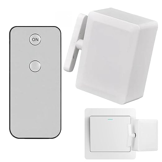 Hands-free remote control robot auto presses switches for lamps and household devices.