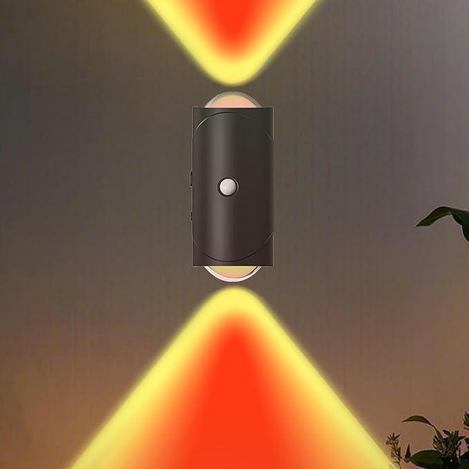 Motion Sensor Battery Wall Sconce | 7 Color Changing LED Lamp 3 Colors Option