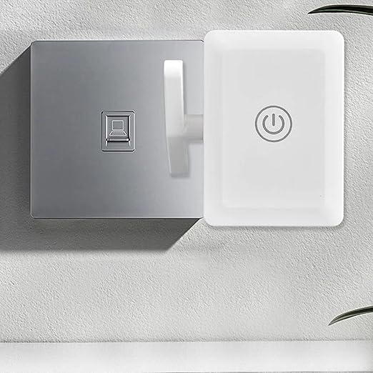 Hands-free remote control robot auto presses switches for lamps and household devices.