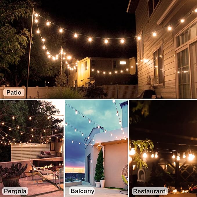 IP65 S14 LED String Lights | Extendable Outdoor Patio Lights with Optional Remote Control