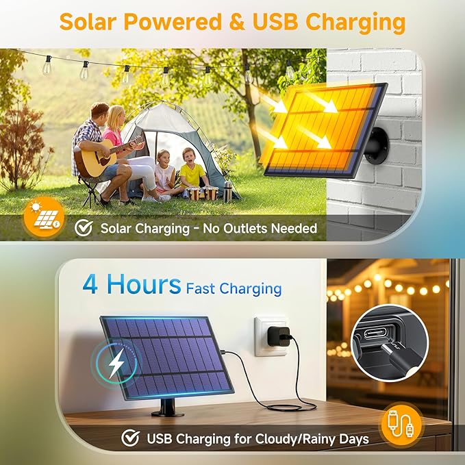 Solar S11 LED String Lights | Remote Dimmable Outdoor Patio Lights Black