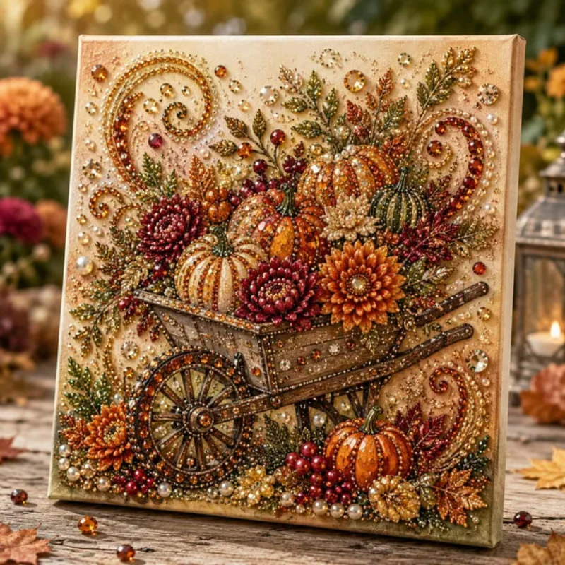 🔥 Last Day 49% OFF - 🍂💎 Autumn Pearl Painting Kit – Relaxing DIY Craft to Create Sparkling Fall Artwork 🖌️
