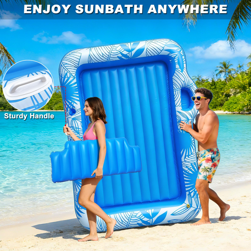 6 in 1 Sprinkler Tanning Pool Float for 2 Adults