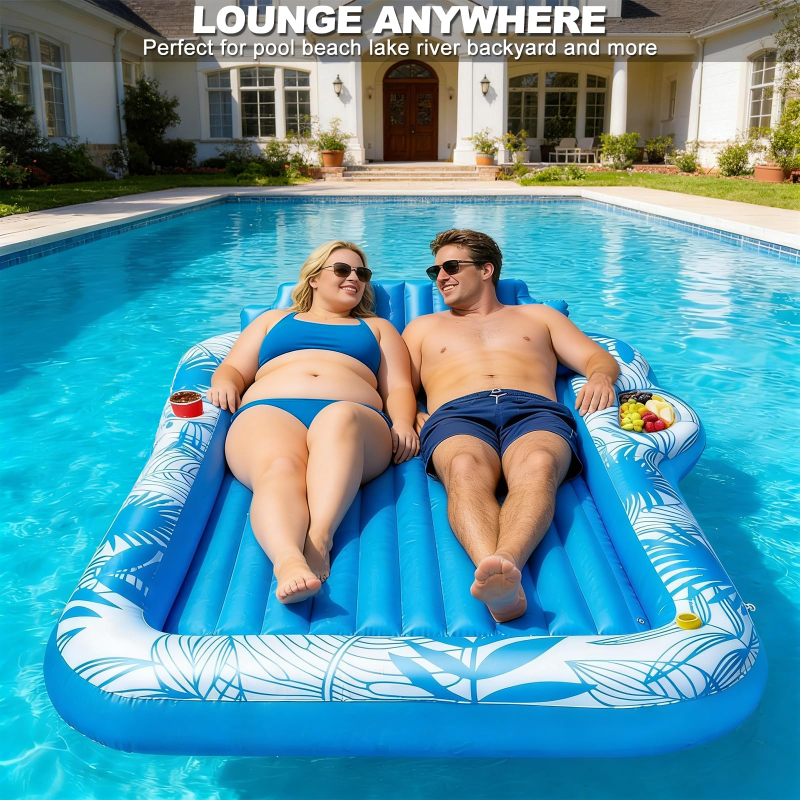6 in 1 Sprinkler Tanning Pool Float for 2 Adults