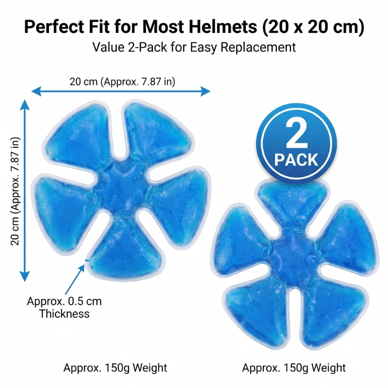 Ice Pack for Hard Hat, Reusable Helmet Cooling Gel Pad
