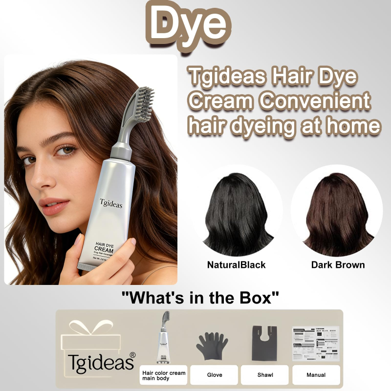 Natural Black Root Touch Up Hair Dye Comb Kit