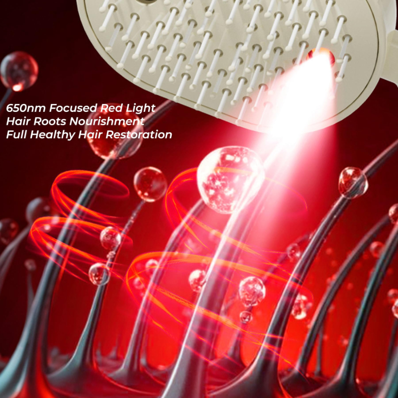 Spray Electric Scalp Massager Brush, Self-Cleaning Anti-Static Hair Comb