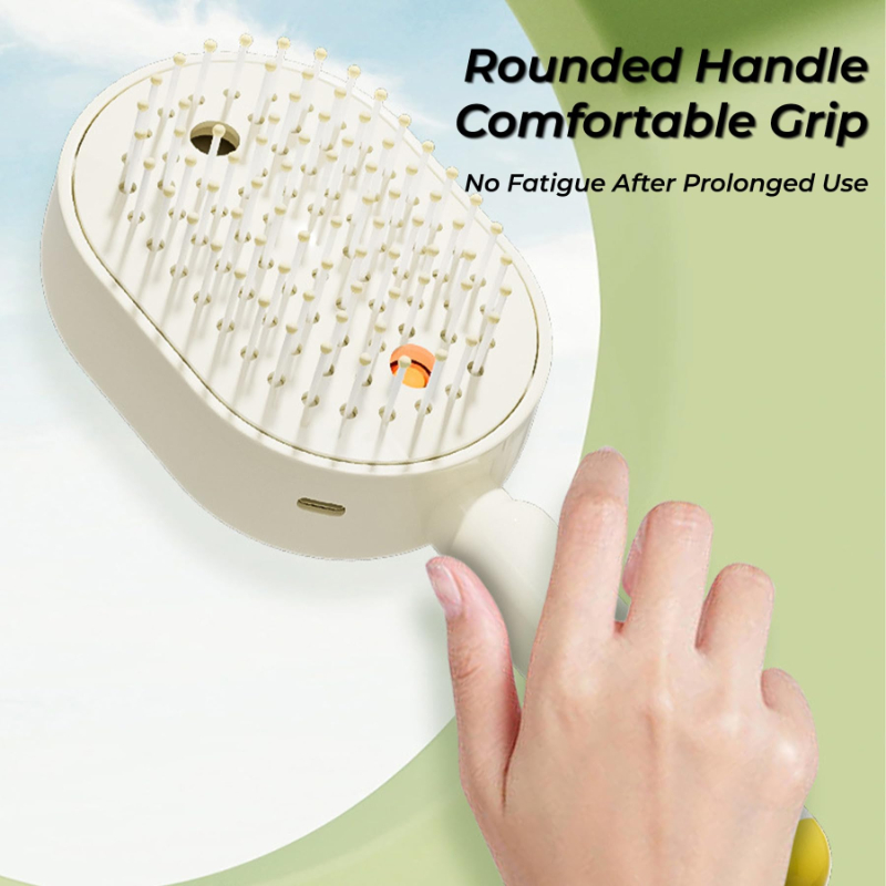 Spray Electric Scalp Massager Brush, Self-Cleaning Anti-Static Hair Comb