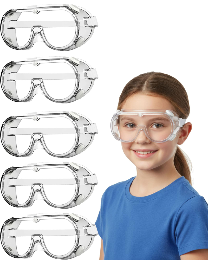 Kids Safety Goggles, Polycarbonate Lenses & PVC Frame, Eye Protection for Children