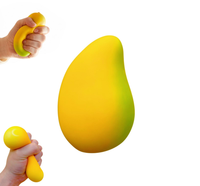 Realistic Fruit & Cheese Fast Rebound Squishy Stress Relief Squeeze Fidget Toy 🍉🧀