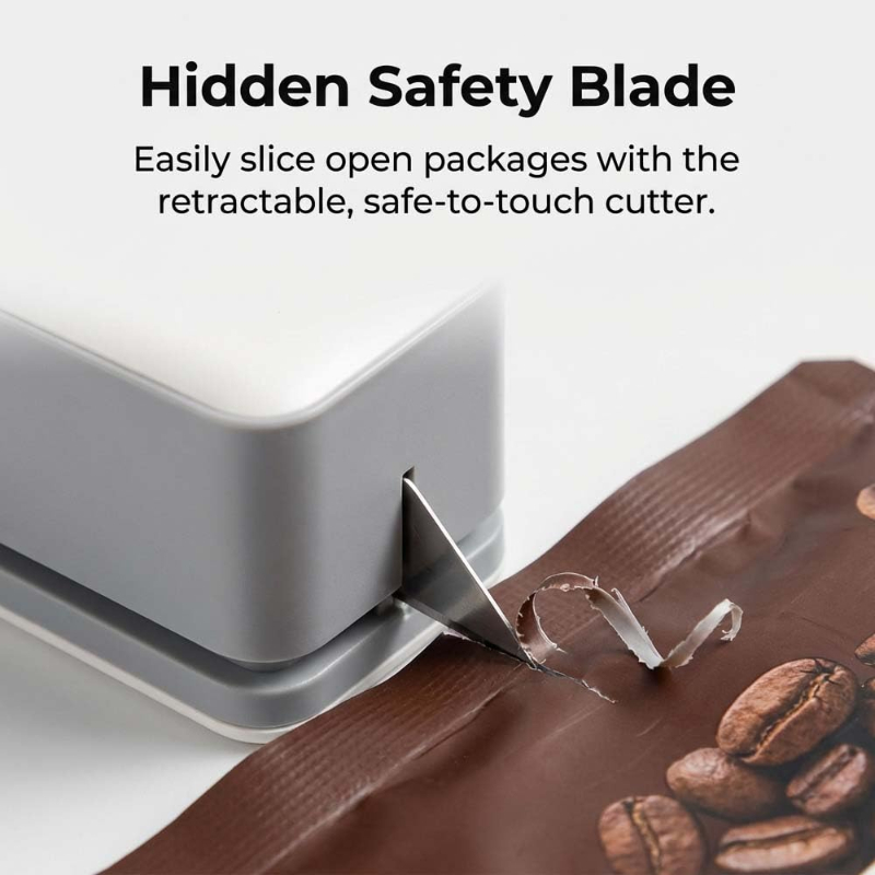 USB Rechargeable Mini Heat Sealer with Cutter