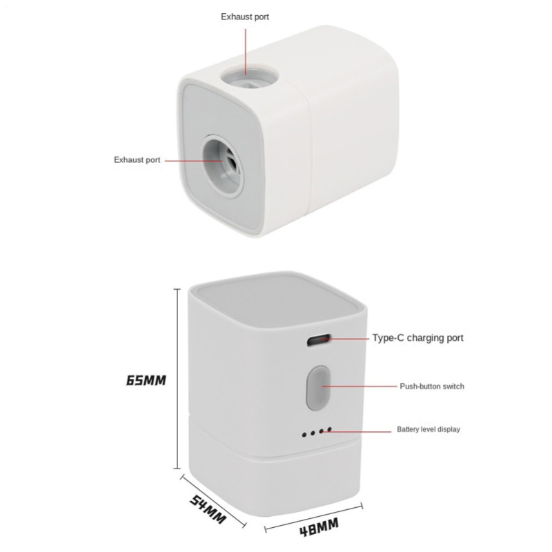 Cordless Electric Inflator & Vacuum Pump for Storage Bags & Pool Floats