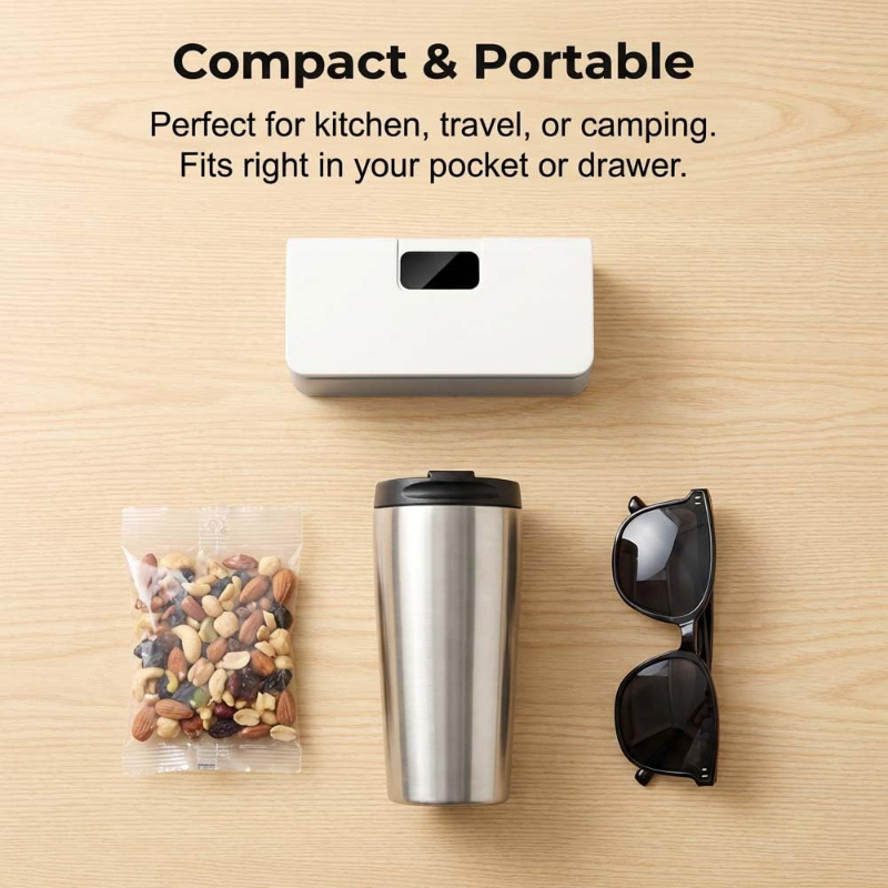 USB Rechargeable Mini Heat Sealer with Cutter