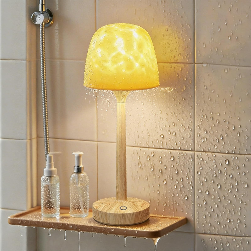 Rechargeable Waterproof Ocean Wave Shower Light with Remote