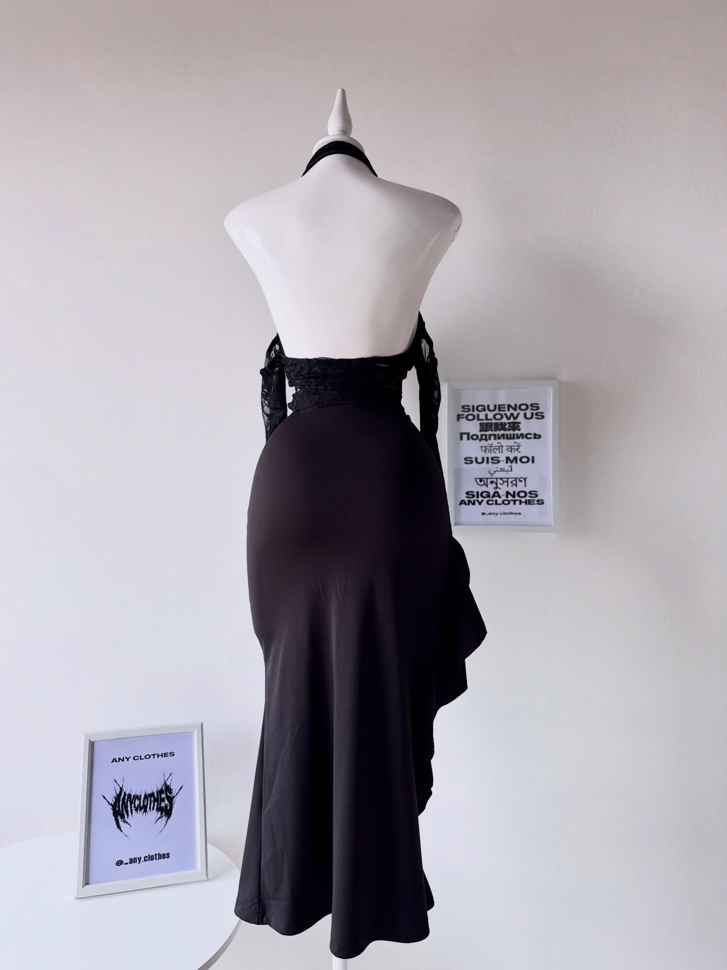 Vestido gótico abertura