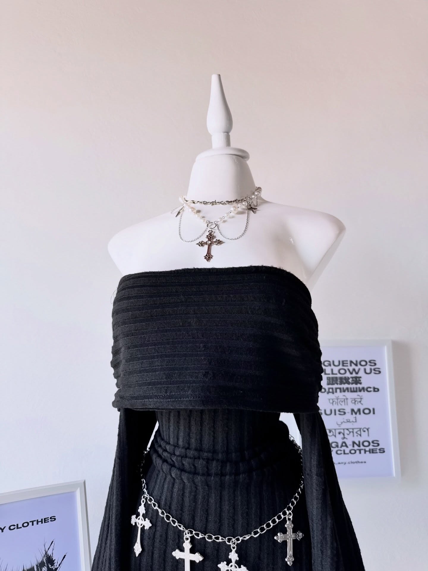 Vestido manga larga