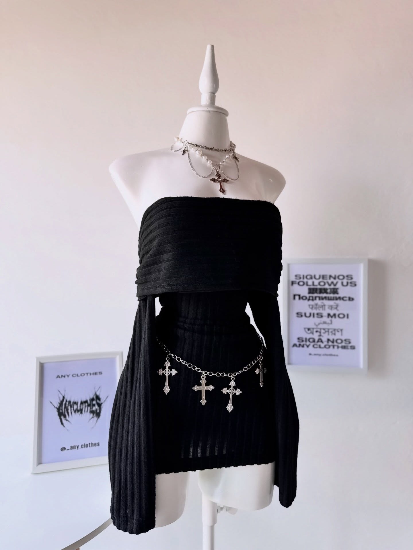 Vestido manga larga