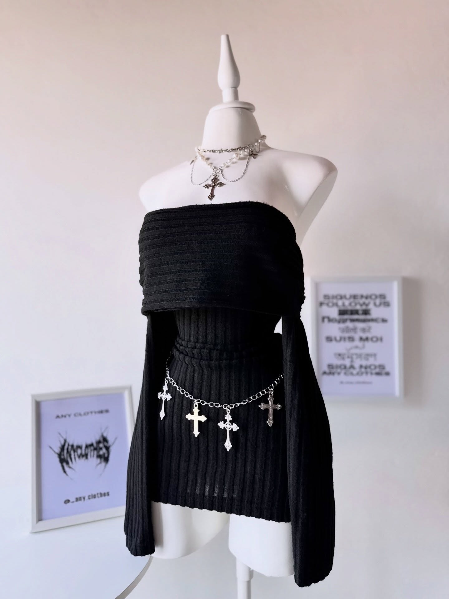 Vestido manga larga