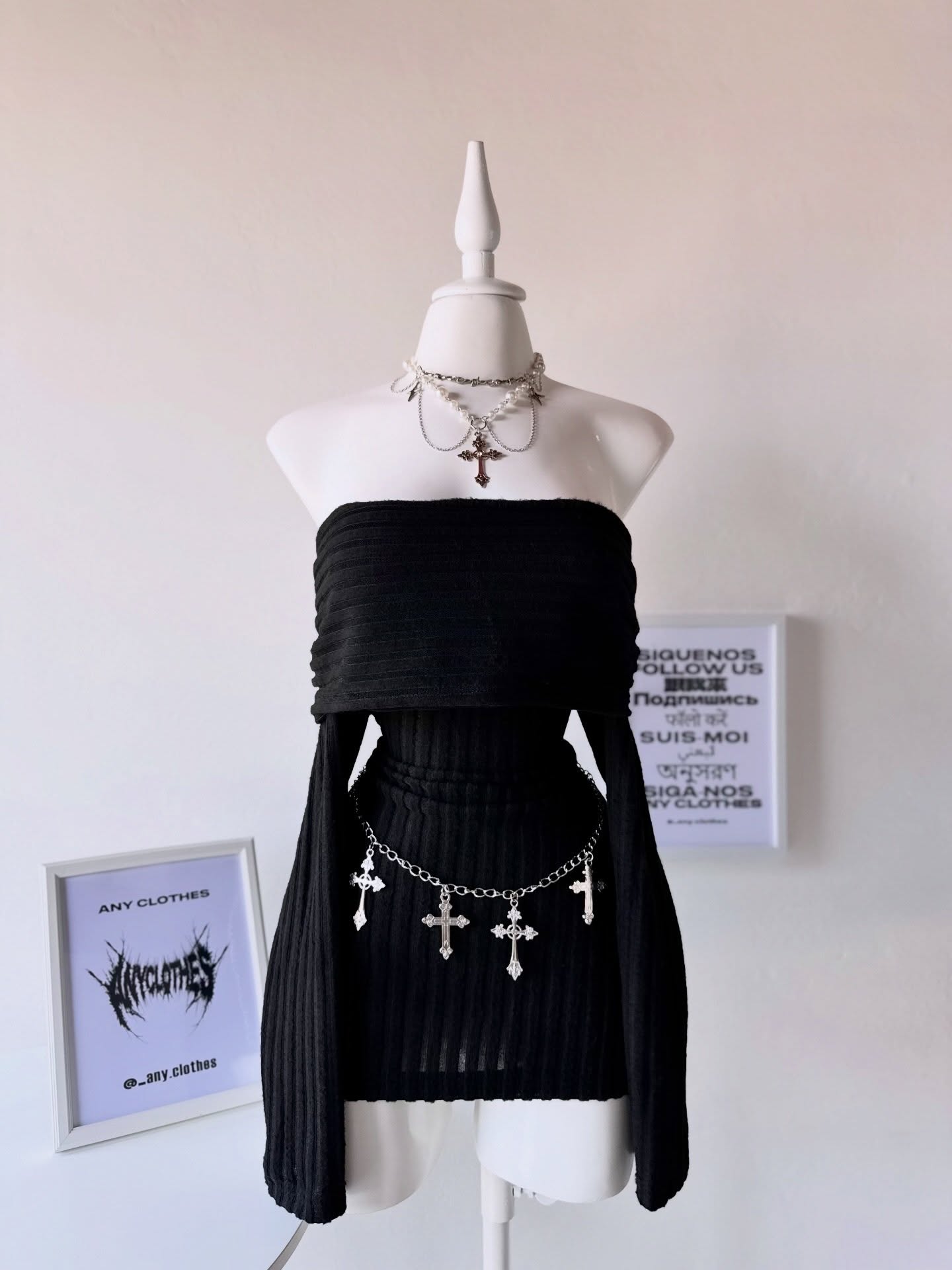 Vestido manga larga