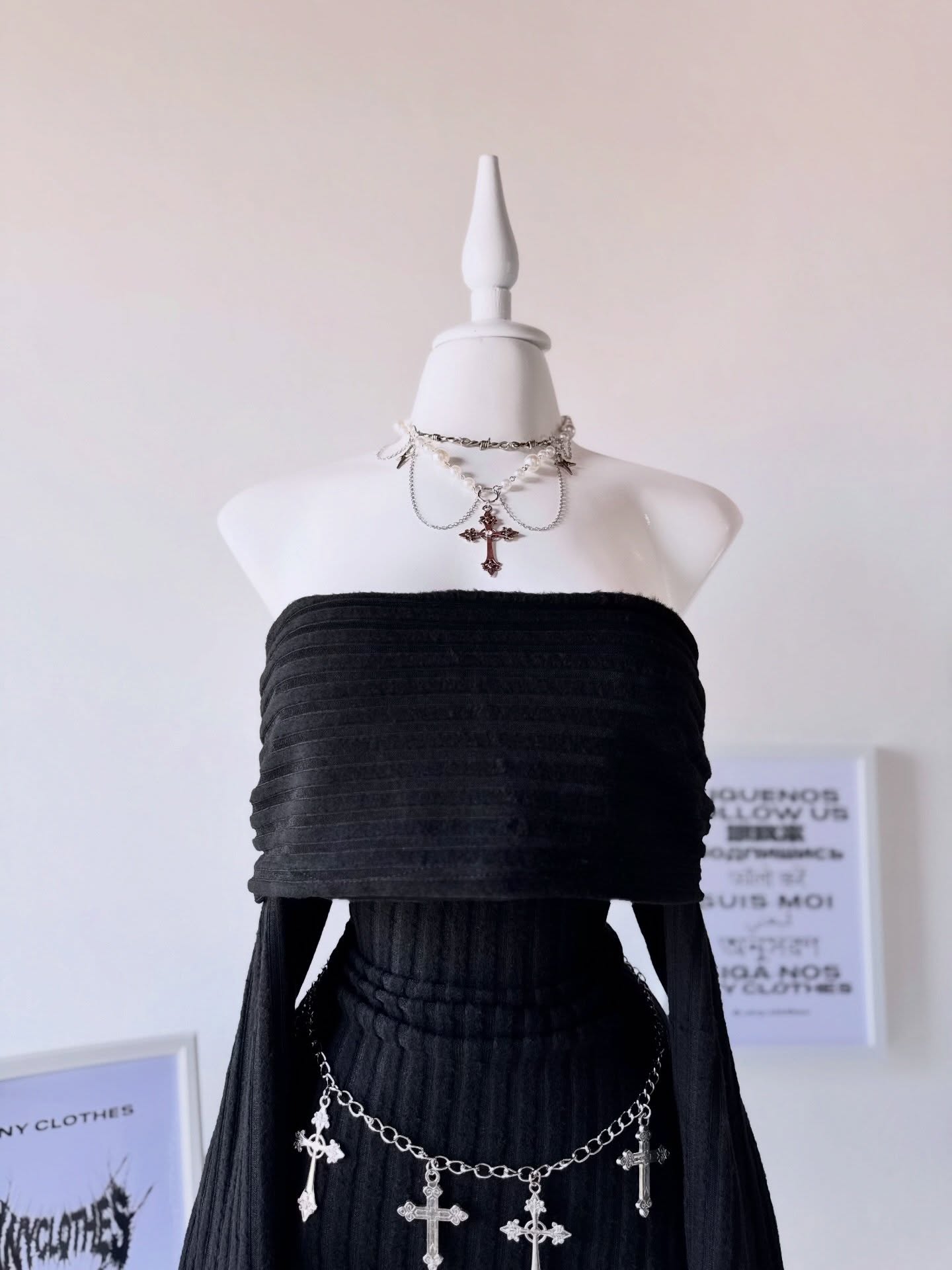 Vestido manga larga
