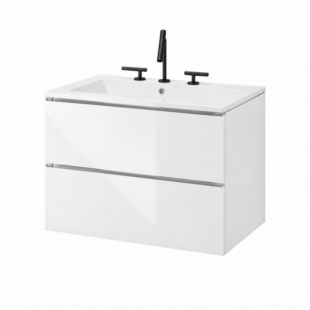 Szafka pod umywalkę 60x40x56 cm MDF Biała-Domitorin