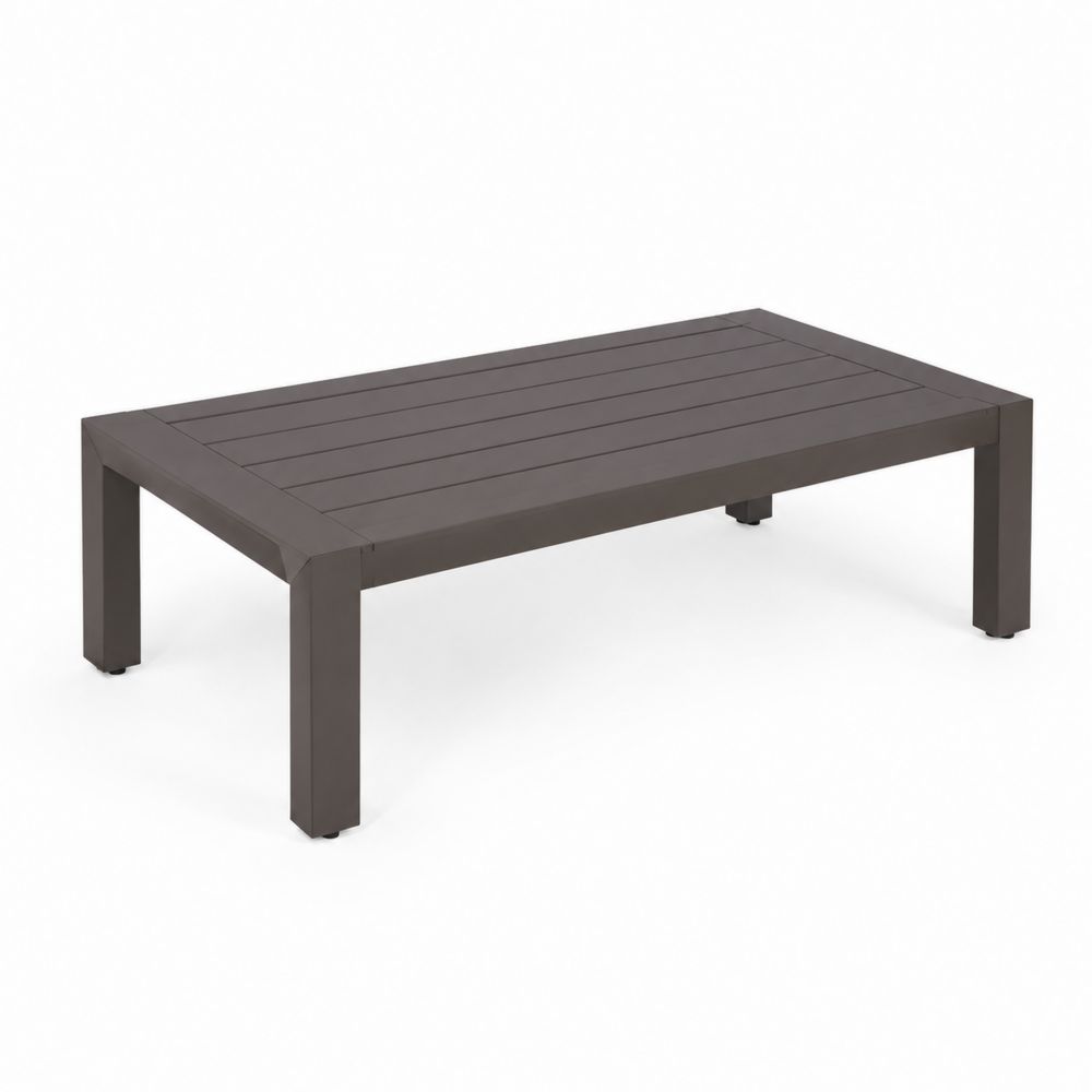 Prostokątny stół ogrodowy 120x60 cm aluminium Antracyt-Domitorin