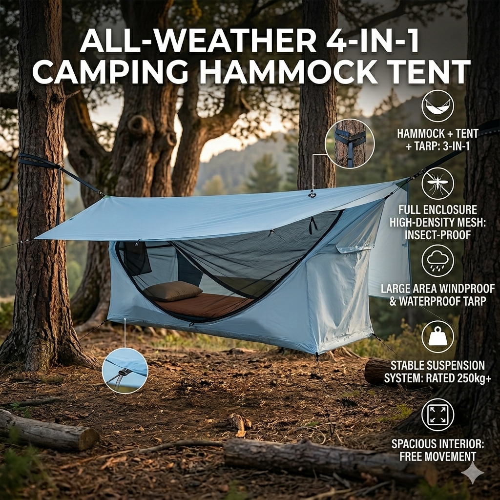 The All-in-One Lay-Flat Hammock Tent System