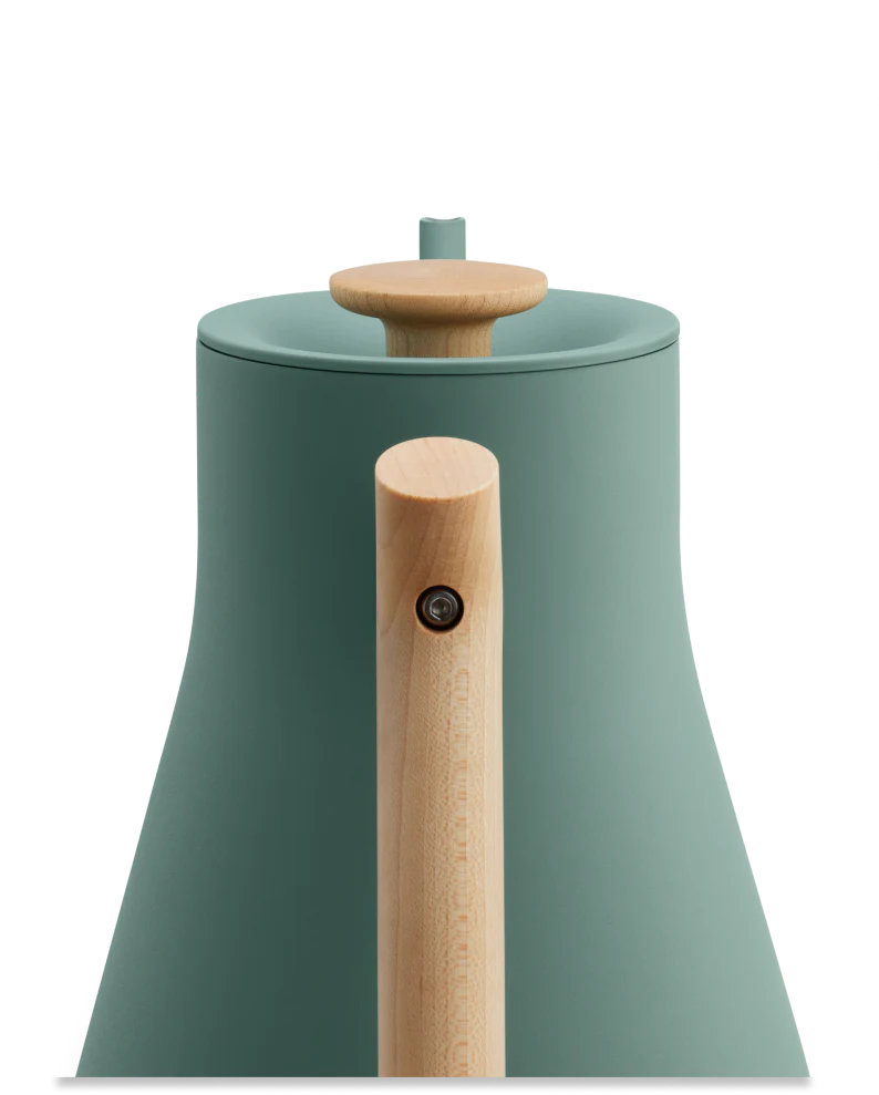 Fello Stagg EKG Pro Electric Pour-Over Kettle – Smoke Green| Maple Handle