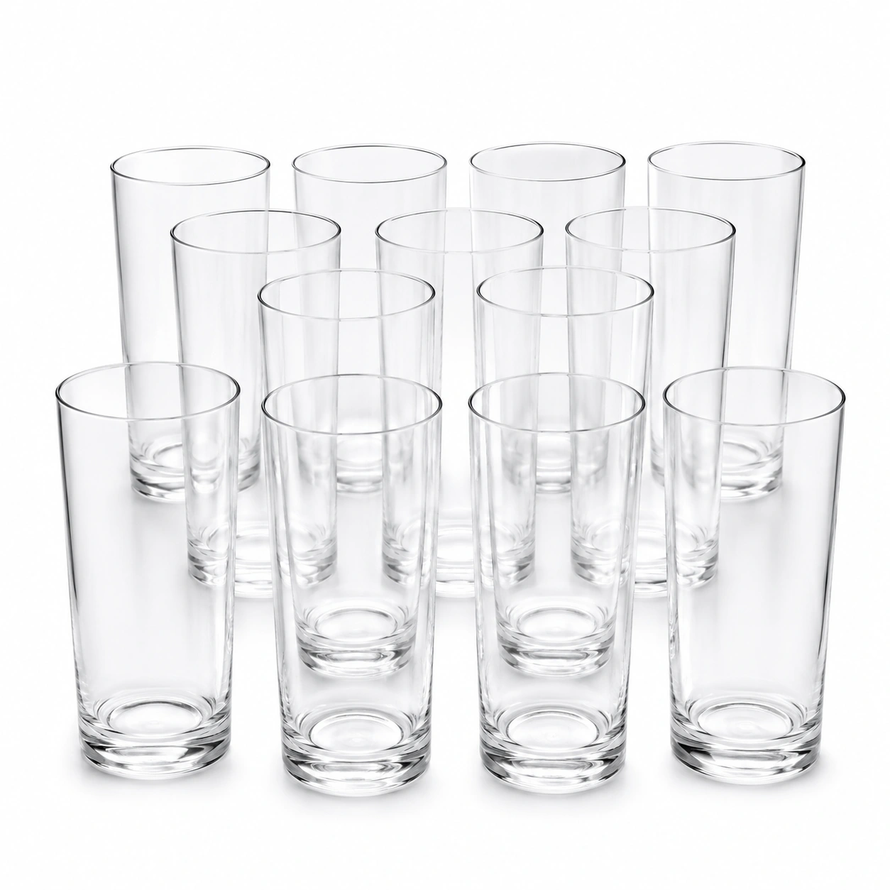 Set de vasos altos transparentes-PureNordicHome
