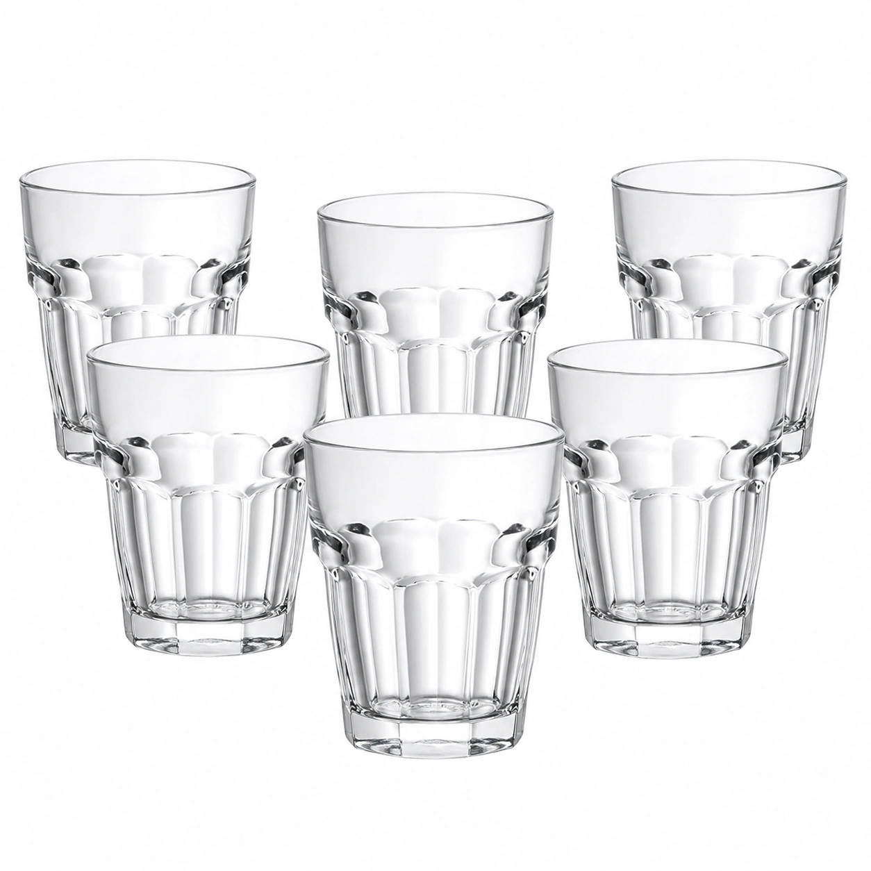 Set de Vasos Bajos de Cristal-PureNordicHome
