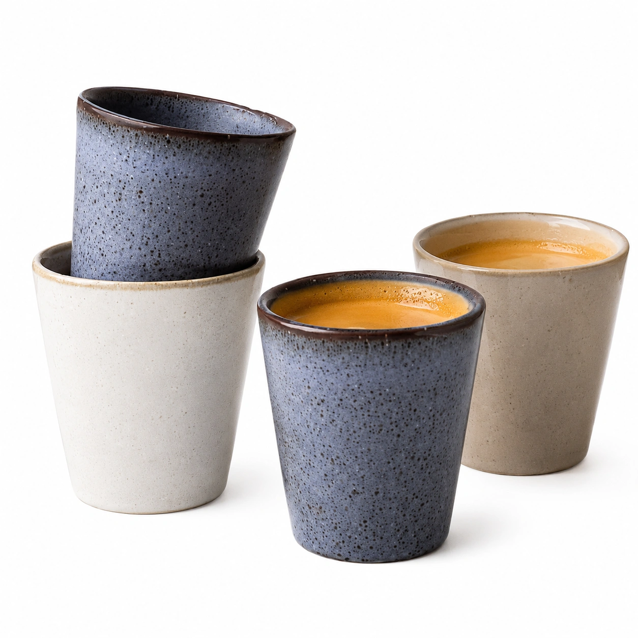 Set de vasos de ceramica artesanal-PureNordicHome