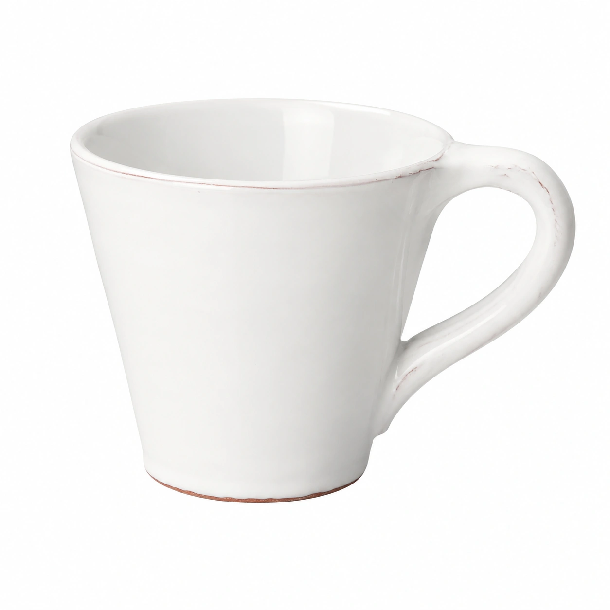 Taza de ceramica blanca clasica-PureNordicHome