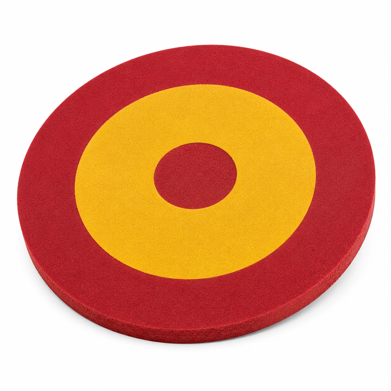 Cojin redondo con diseno de bandera de Espana-PureNordicHome
