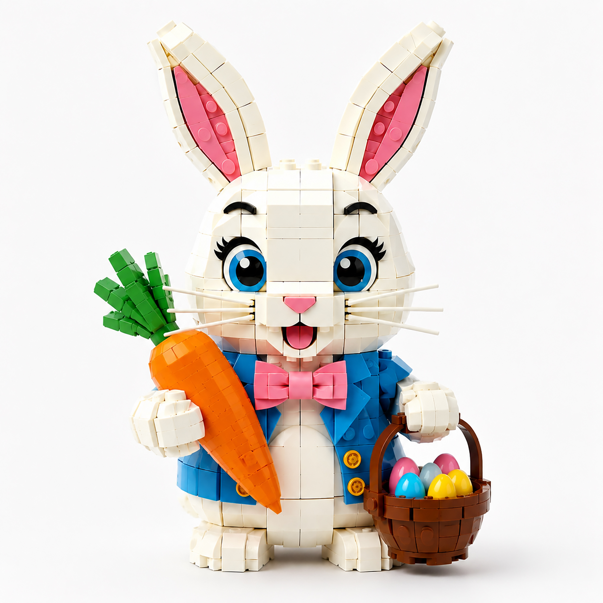 Carrot Bunny Easter Adventure Building Block Set