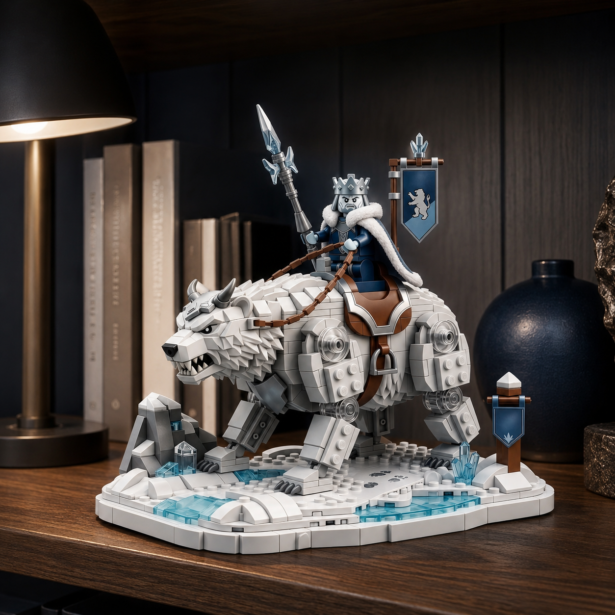 Frost King on War Bear Display Building Set
