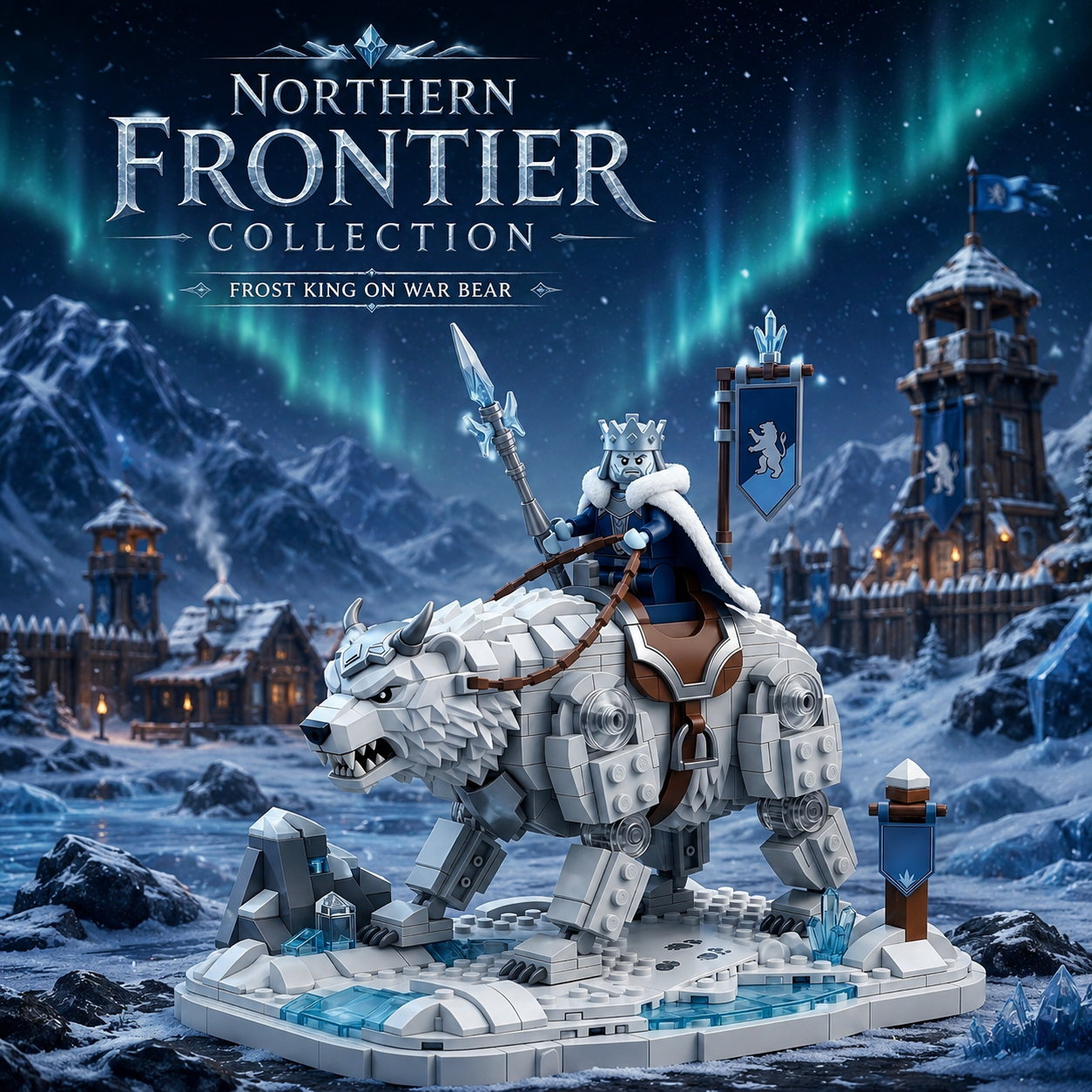 Frost King on War Bear Display Building Set