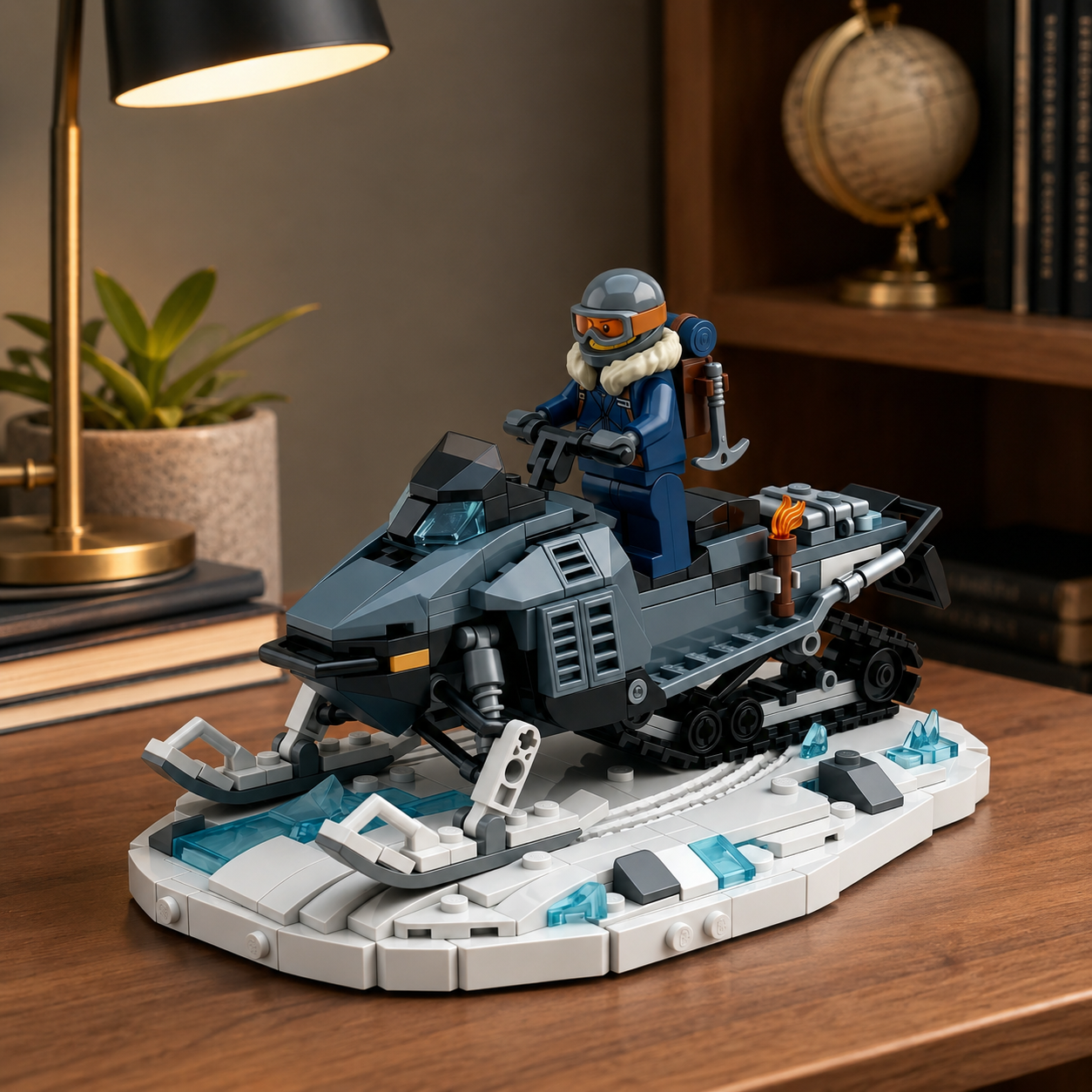 Arctic Patrol Snowmobile Building Set