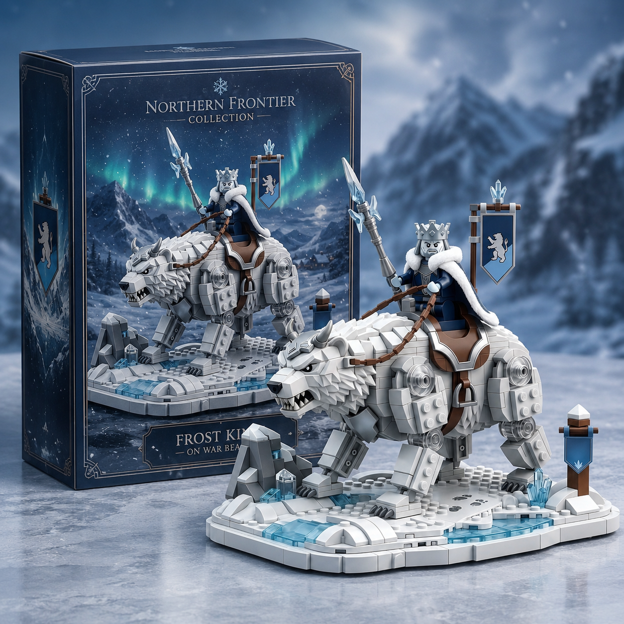 Frost King on War Bear Display Building Set