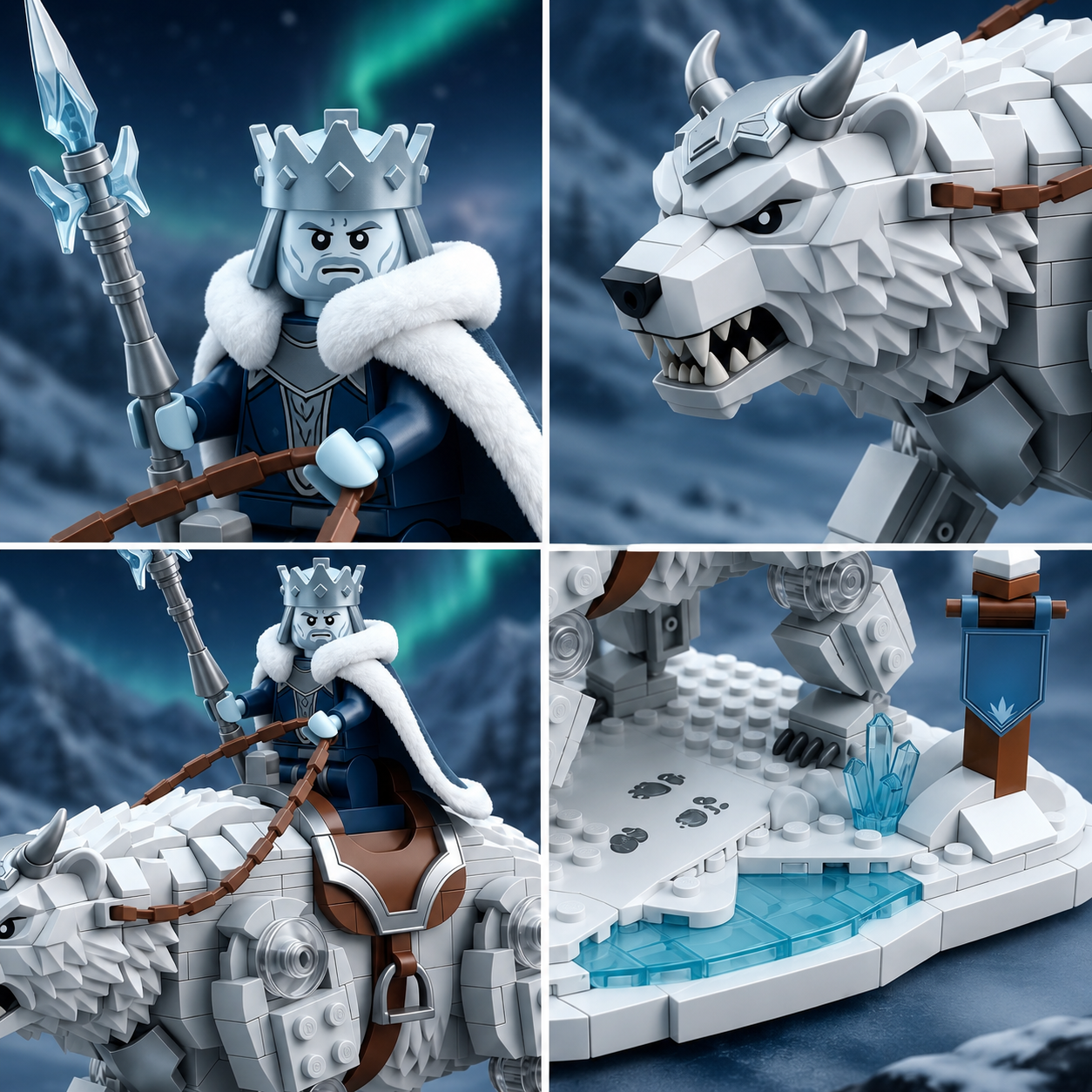 Frost King on War Bear Display Building Set