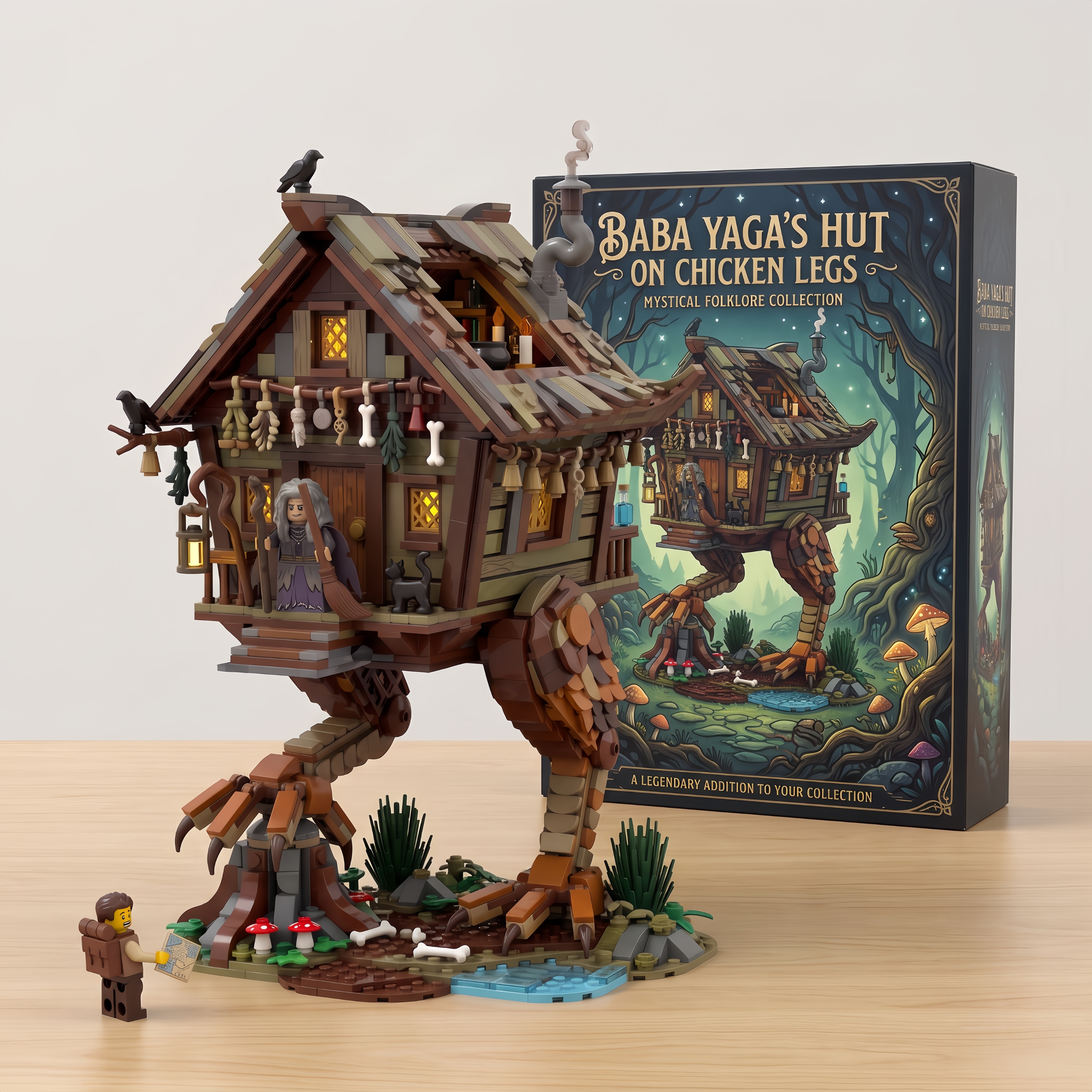 Baba Yaga’s Hut on Chicken Legs Folklore Building Set