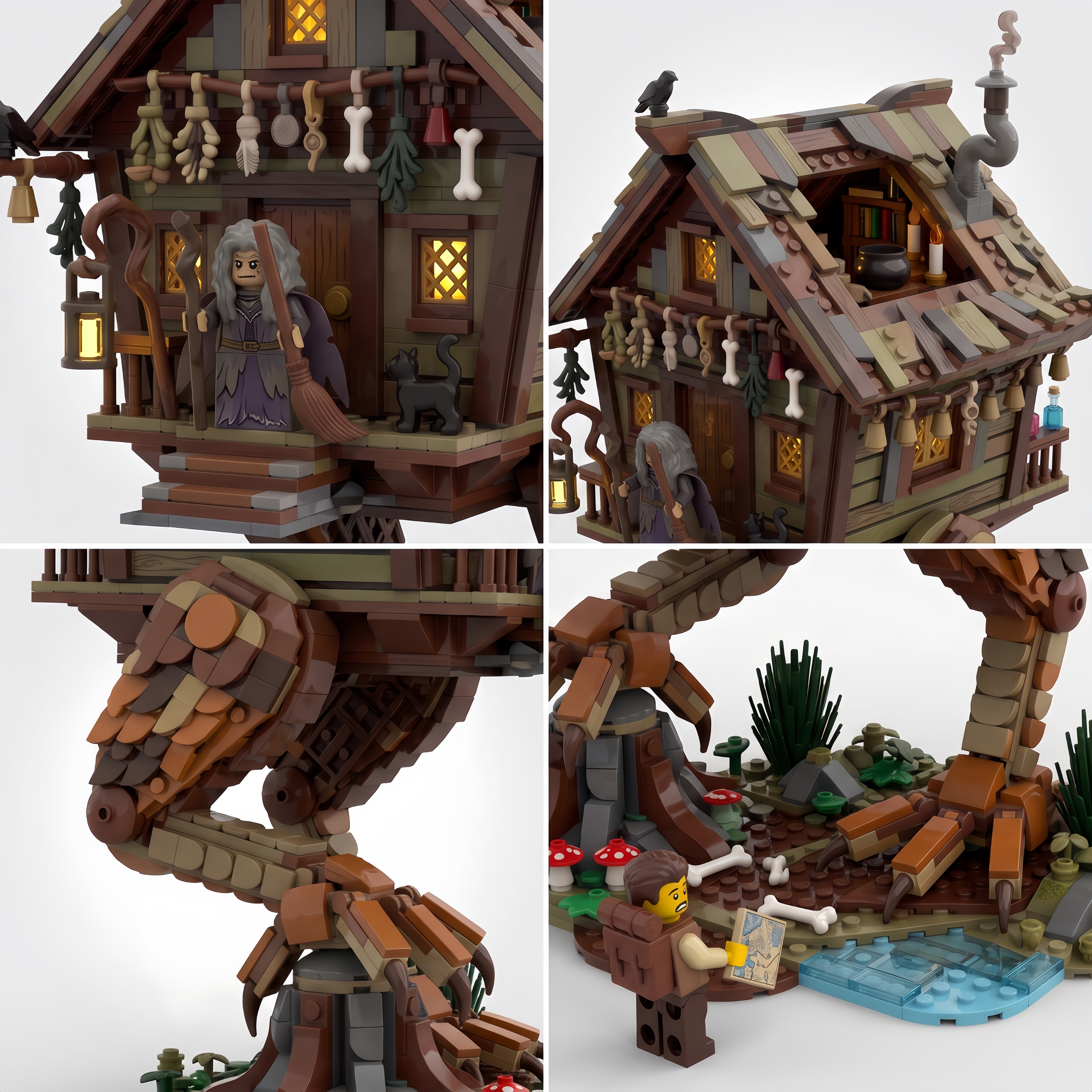 Baba Yaga’s Hut on Chicken Legs Folklore Building Set
