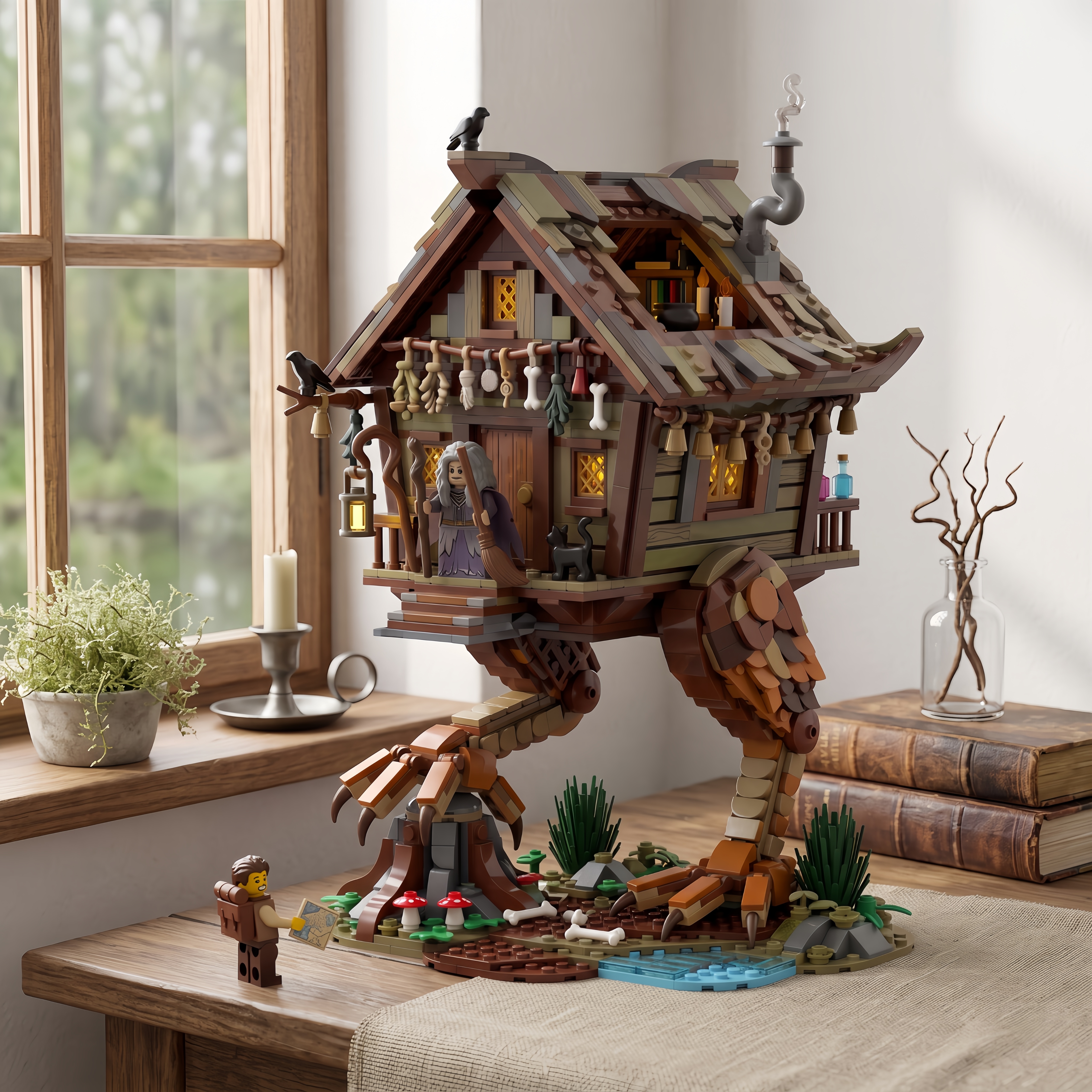 Baba Yaga’s Hut on Chicken Legs Folklore Building Set