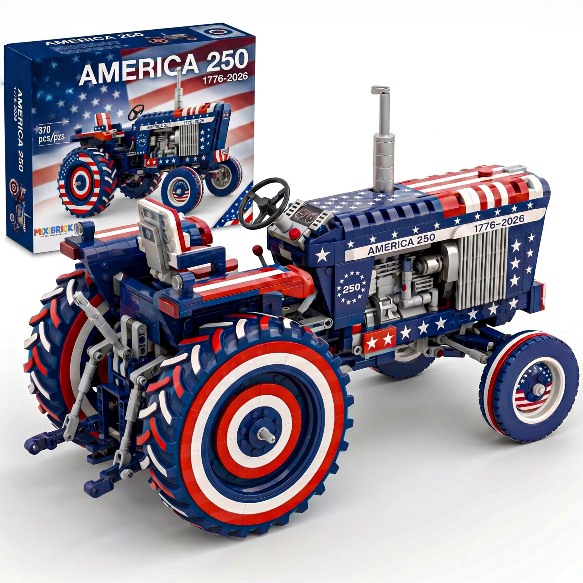 America 250 Anniversary Tractor Building Set